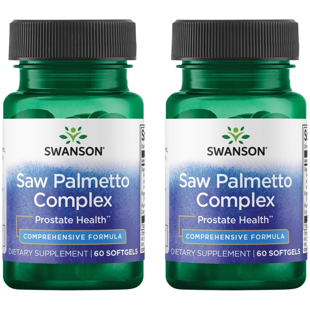 Swanson Saw Palmetto Kompleksi 60 Sgels (2 Pack)