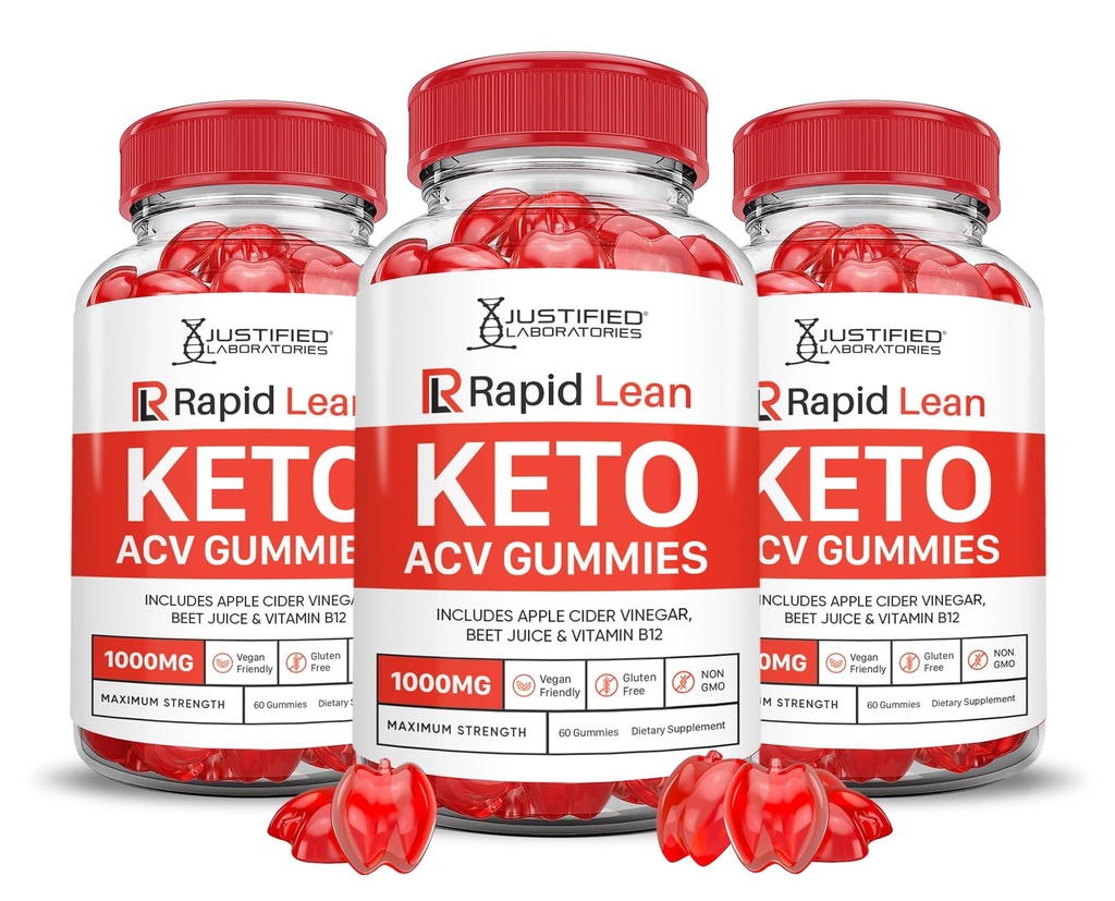 (3 Pack) Hızlı Lean Keto ACV Gummies Gelişmiş Formula 1000MG Hızlı Lean Keto Gummies Apple Cider Vinegar Formula B12 Vegan Non GMO 180 Gummys
