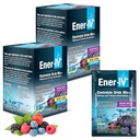 Ener-IV Electrolyte Drink Mix - Electrolytes Toz Paketleri, Hydration Toz İç, Hydrate Liquid Mix, Low Sugar Rehidr for Women & Men - Karma Berry, 24 Count Count Count
