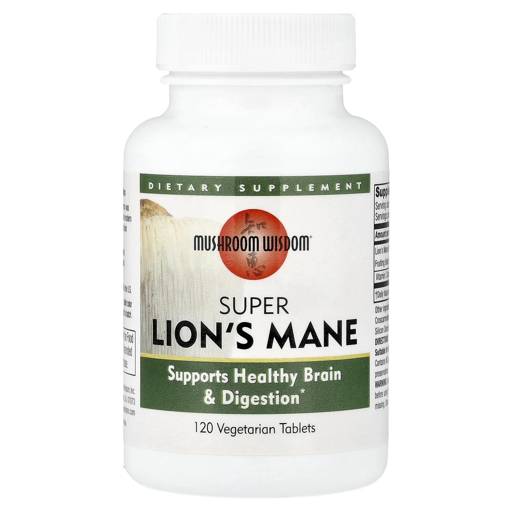 Mushroom Bilge Super Extract, Lion's Mane, 120 Kont