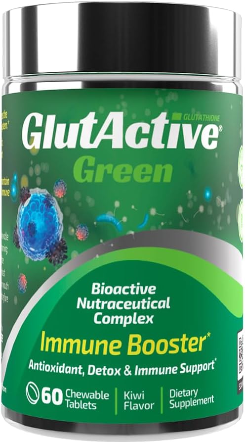 Green 950 mg | Immune Support | Glutathione | Antioksi, Detox, Art Immunity, Energy, Support & Cellular Koruma | 60 Chewable Tabletler (60ct)