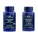 Life Extension Curcumin Elite Turmeric Extract, Sea-Iodine, Vitamin D3, Vitamin K1 ve K2 ile Sağlıklı Bir enflamatuar Yanıt & Vitamins D ve K'i teşvik eder.