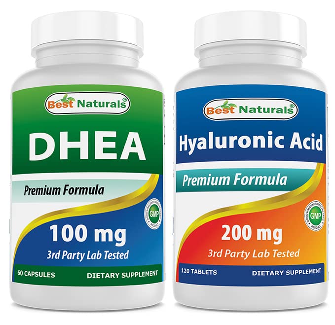En İyi Doğal DHEA 100 mg & Hyaluronik Asit 200 mg