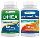 En İyi Doğal DHEA 100 mg & Hyaluronik Asit 200 mg