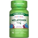 Nature's Truth Kids Melatonin Chewable Tabletler | 1mg | Grape Flavor | Vegetarian, Non-GMO, & Gluten Free Supplement Supplement