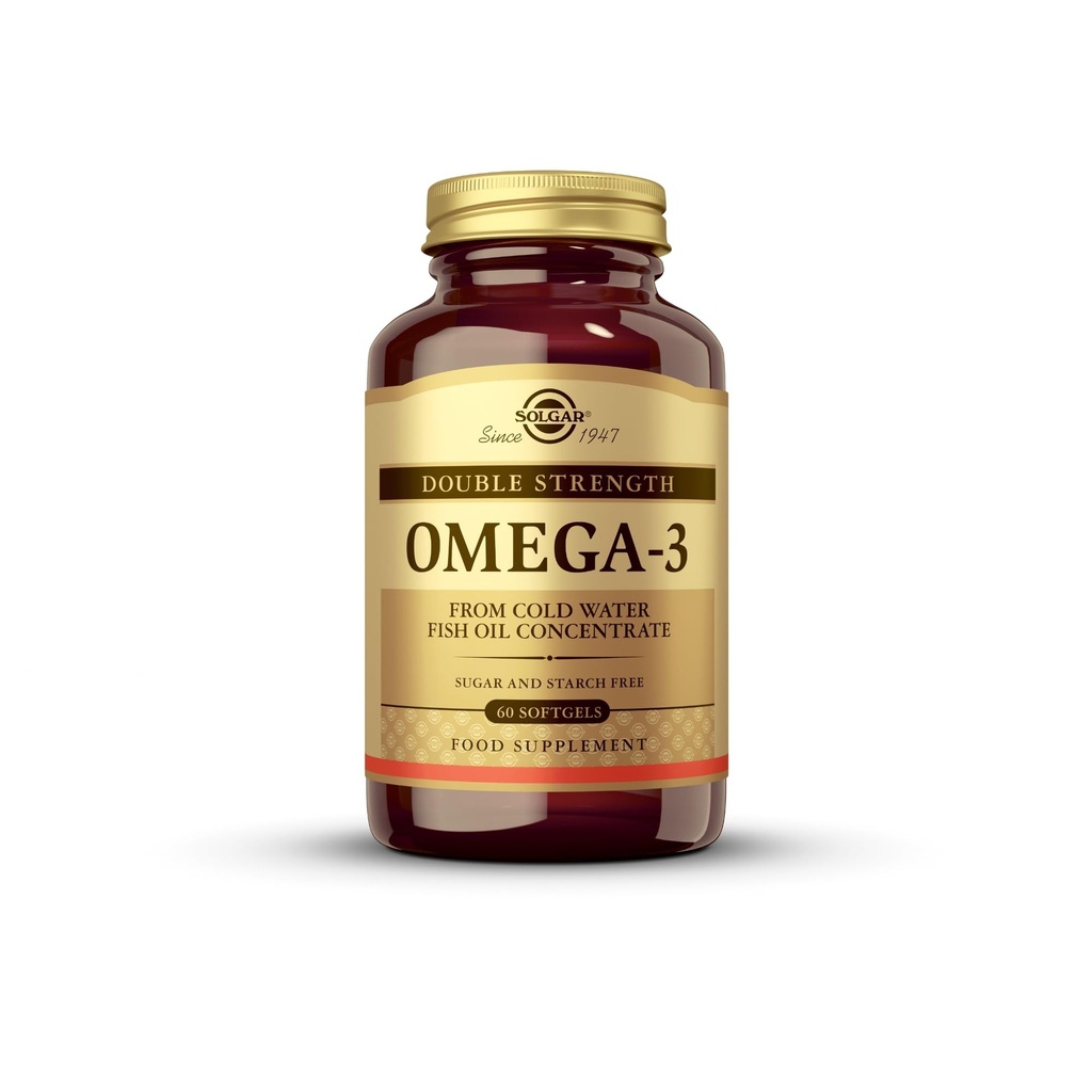 Solgar Double Strength Omega 3 700 mg - 60 Softgels - 600 mg EPA & DHA - Non-GMO, Gluten Free - 60 Hizmetler
