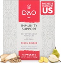 D'AO Laboratuvarları Immunity Support - Immunity Boost - Effervescent Immunity Support Toz - Yu Ping Feng San Geleneksel Çin Herbal - Pear-Ginger Flavor ile Effervescent Toz - 15 Bireysel Hizmetler