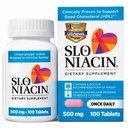 Slo-Niacin B3 500 Mg - Yavaş Salı Niacin for Heart Health, Energy Boost, Health Skin, Health Blood Sugar Levels - 100 Capsules