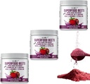 Superfood Beets Toz, 10.59oz (Brook of 12) - Beetroot Toz Organik Arıt Kökü Yeşil Çay & Berry Flavor, Non-GMO, Plant-Based Drink Mix