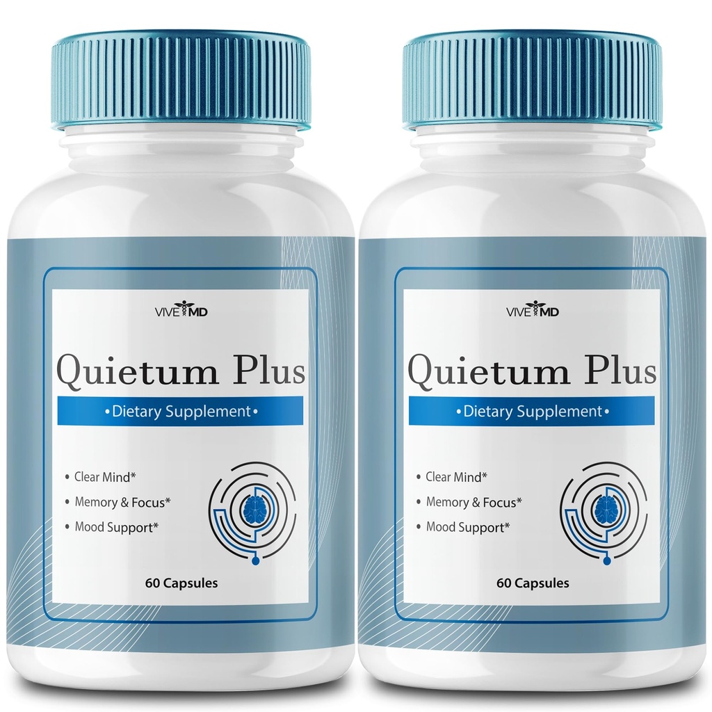 VIVE MD Sessizum Plus Tinnitus Ringing Ears - Hızlı Ear Ringing Relief, Clear Tinnitus ve Holistic Tinnitus Tedavisi Şişe başına 60 Capsules ile 60 Capsules
