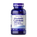 Puritan's Pride Absorbabledis 1200 mg Plus Vitamin D3 2506 1000 I with Bone-ActiveTM, 200 Hızlı Yayın Softgels