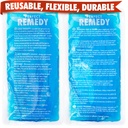 Mükemmel Remedy 2Pack Gel Buz Paketleri Injuries Reusable, Hot & Cold Pack Bu, Dayanıklı, Yumuşak ve Esnek, Hızlı Yardım ve Kurtarma (Mavi, Reg 2PK)