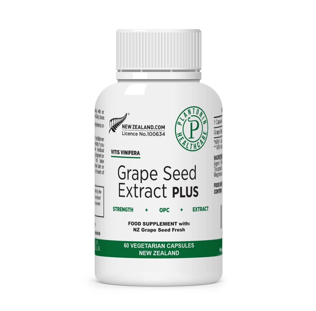 Grape Tohumu %93 Polyols ile 500 mg - 120:1 60.000 mg Güçlü, 60 Capsules - 2 Ay Supply - GMO & Gluten Free - Polyols Türetleri