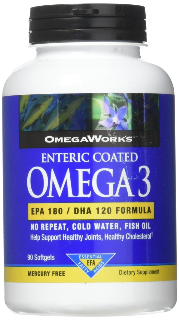 OmegaWorks Super Omega 3, EPA / DHA Fatty Asits, Sağlıklı Anonimler, 90 yumuşakjek, 90 hizmetkar