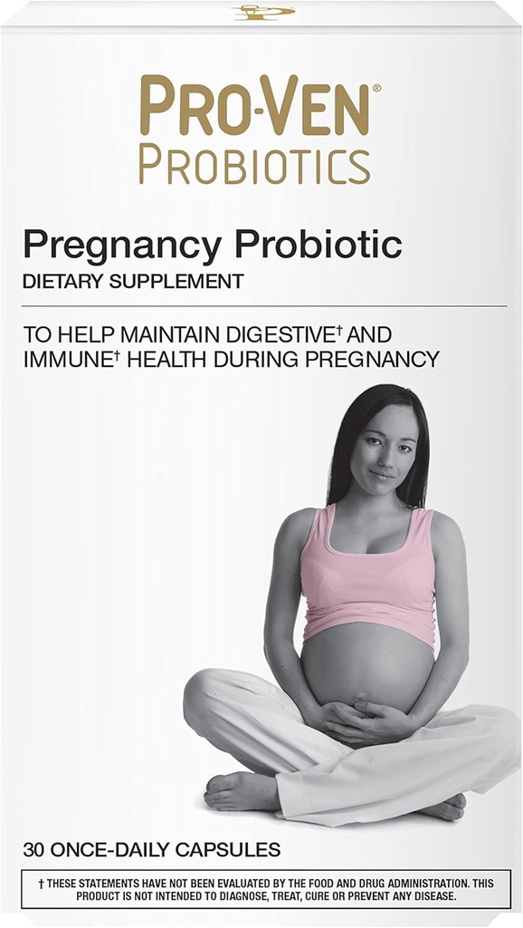 C & Food | Hamile & Emzirme Desteği ile Kadınlar için Prenatal Probiyotik | Digestive & Immune Health | Anne & Bebek için Güvenli | 30 Vejetaryen Capsules | Gluten & Lactose Free