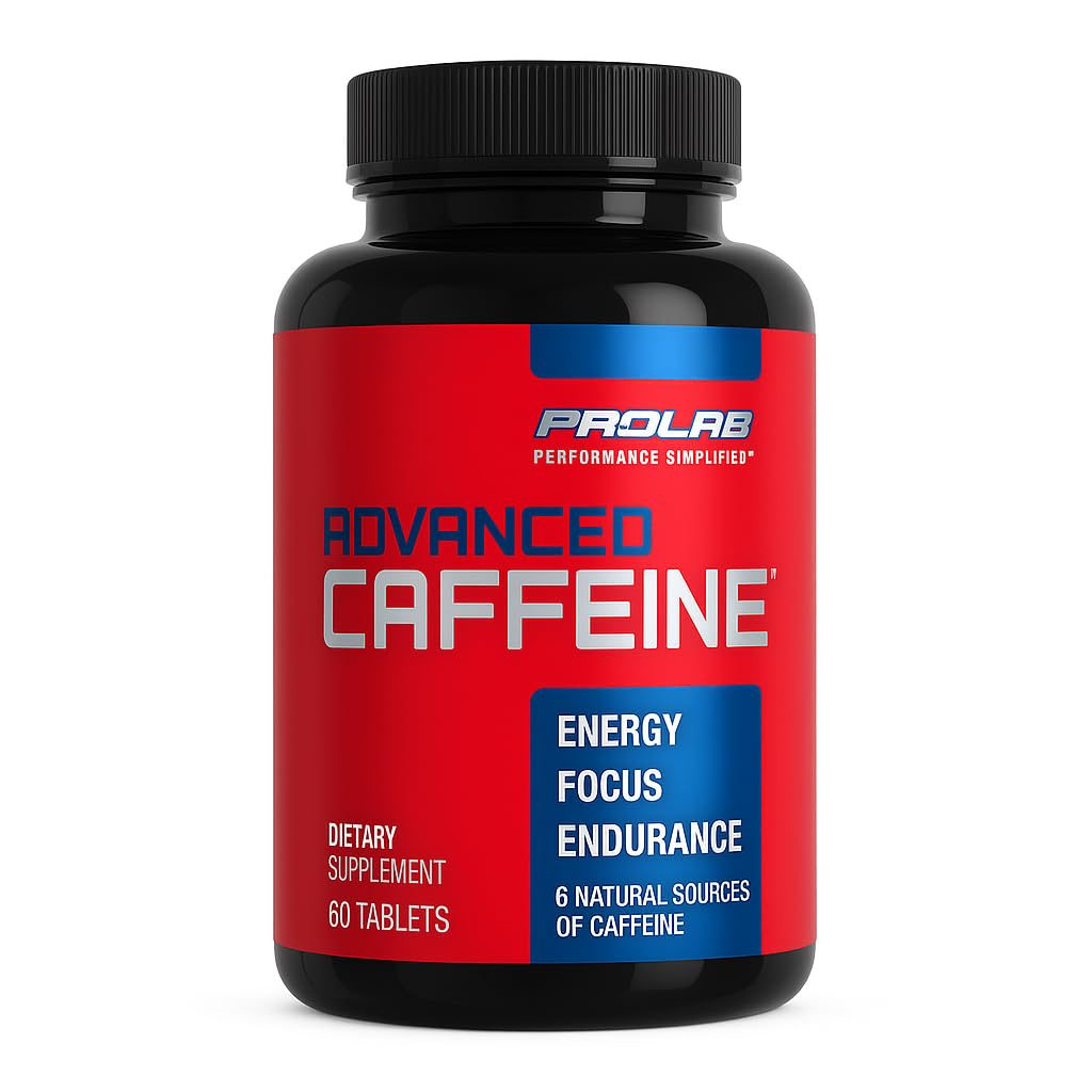 ProLab Beslenme Gelişmiş Caffeine 200 mg, Yeşil Çay Üretimi, Temiz Enerji, Zihin Odaklı Doğal Caffeine Tabletleri (60 Kont)