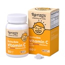 Renzo'nun Invincible Vitamin C for Kids with Elderberry and çinko, Dissolvable Kids Vitamins for Immune Support, 60 Orange-Flavored Melty Tabs