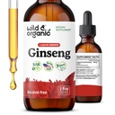 Vahşi ve Organik Kore Red BTC Ekstraksiyonu - Immune Desteği için Panax BTC Tamam - Genel Well-Being için Sıvı Köklülük - Vegan, Şeker & Alkol Özgür - 2 fl ozzz