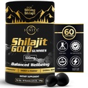 Saf Himalaya Shilajit Gummies –% 75+ Fulvic Acid, High Potency Gold Grade – Enerji, Vitality & Immune Support, Travel - Friendly, Tamarind Flavor – 60 Gummies