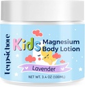 Magnesium Lotion for Kids Sleep & Calm: Natural Bedtime Lotion Relaxation & Relieves Stress - Topical Magnesium Cream with Soothing Lavender, Shea Butter, Vitamin E - for Babies, Toddlers & Juniors