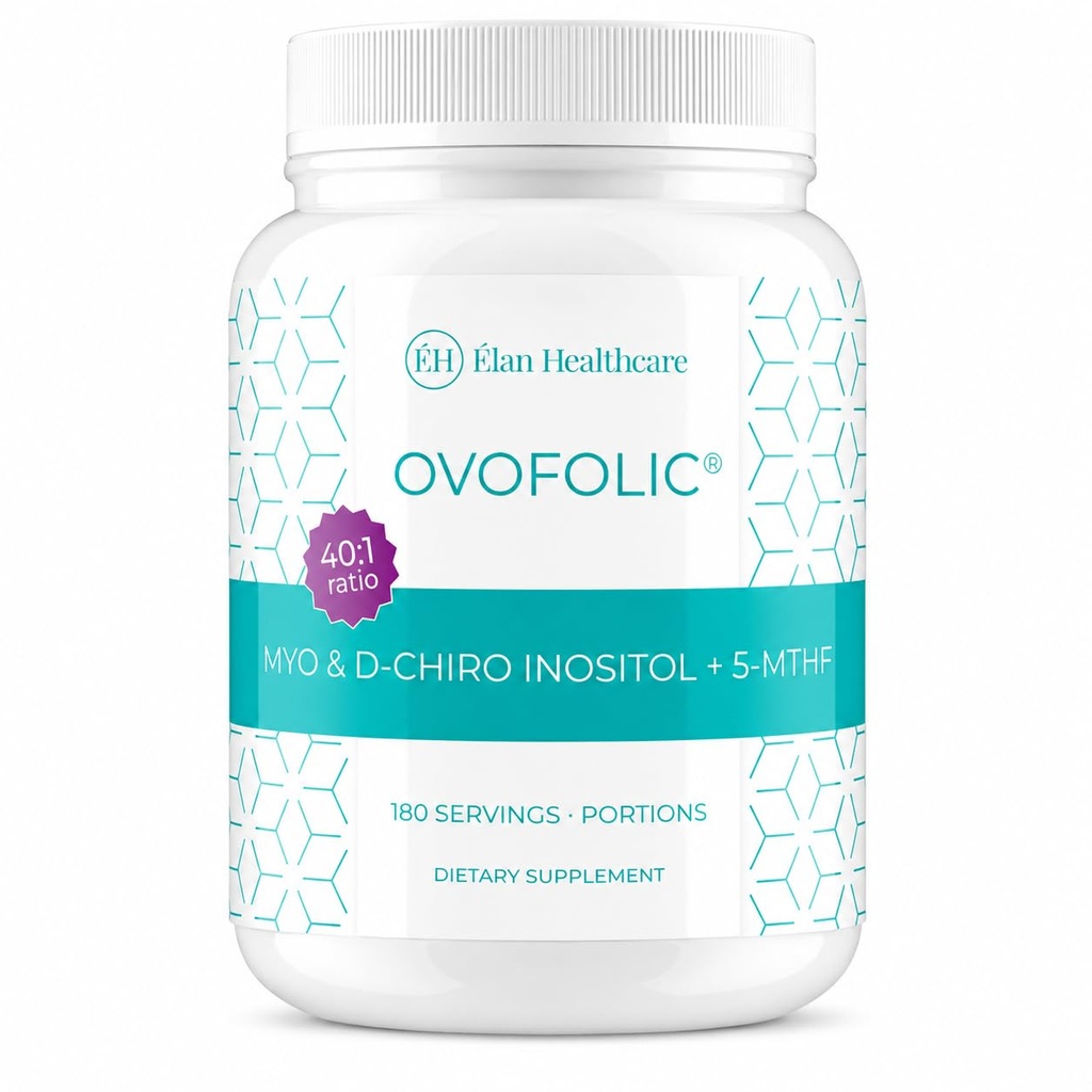 Inositol Supplement - Myo-Inositol ve D-Chiro Inositol Plus Active Folate- Ideal 40:1 - Hormon Dengesi (180 Hizmet, 387g Jar)