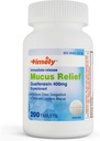 TIME-CAP LABS, INC. Zamanlı Mucus Relief Guaifenesin 400 mg 200 Tablet - Immediate Release Mucus Phlegm Relief - Mucus Removal, Chest Congestion, Flu, Colds, Allergies