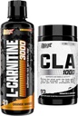 Nutrex Research Liquid Carnitine 3000 - CLA 90 Soft Gels - 1000 mg Conjugated Linoleic Acid Active Mix from Safflower Oil Oil