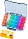 Betife XL Büyük Kapasite 4 Zaman Bir Gün Pill Organizer, 7 Gün 4 Zaman Haftalık Pill Box İlaç, Vitaminler ve Supplements için 28 Karşılaştırmalı