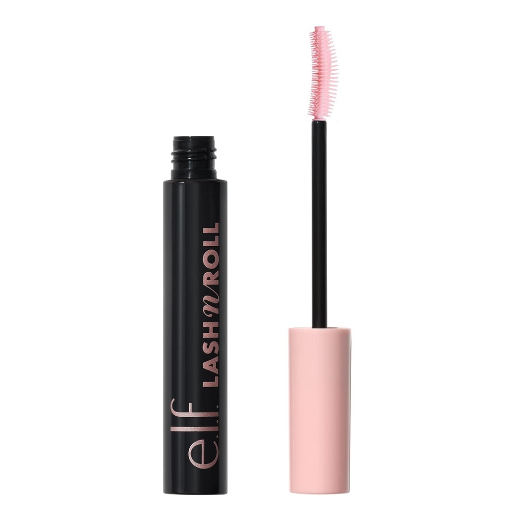 E.l.f. Lash ‘N Roll Mascara, Curling Mascara For Visibly Lifted Lashes, Lifts & Ayrıs Lashes. Uzun süreli Formula, Vegan & Cruelty-Free, Saha Black