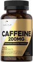 Carlyle Caffeine Pills 200 mg | 250 Tablet | Gelişmiş Sporcu Formula | Vegetarian, Non-GMO & Gluten Ücretsiz Supplement Supplement