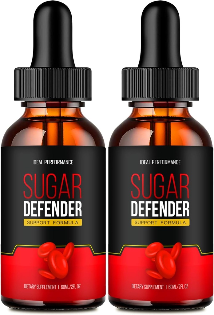 IDEAL PERFORMANCE Sugar Defender Drops, Sugar Defender Supplement Liquid Drops - maksimum Güçlü, ŞekerDefender Health and Wellness All Natural Formula, SugarDefender Sıvı Yorumları (2 Paket)