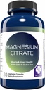 MD. Life Magnezyum Citrate 250 mg – 30 Capsules – High Abxia Citrate Supplement – Easy-to-Swallow Capsules for Muscle, Nerve, Heart, Sleep and Bone Support