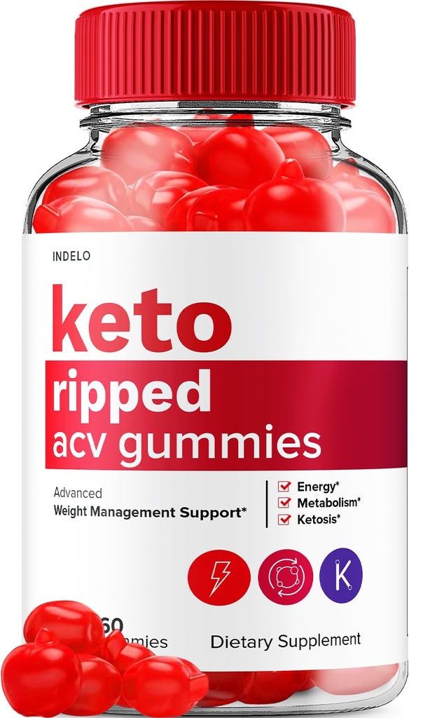 Keto Ripped ACV Gummies - Gelişmiş Ripped Keto + ACV Kilo Yönetimi Gummies Apple Cider Vinegar Ripped ACV Gummies Diyetary Supplement Yorumlar Ekstra Güçlü (60 Gummies)