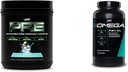 PRE JYM X - Şok dalgası Preworkout ve Omega JYM Fish Oil 2800 mg DHA EPA DPA Beyin Kalp Ortak Desteği 120 Softgels