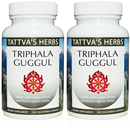 Triphala Guggul Herbal Supplement, Ayurveda Herbal Supplements, Digestive Health & Support, Triphala Toz Capsules, 240 Count (2 Pack), 25 Years of Premium Service