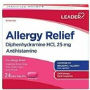 Lider Antihistamin Antihistamin Antigistamine Relief Diphenhydramine HCl, 25 mg Mini Tabletler, 24 Kont