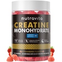 Nutravita NSF Güvenli Gummy - Men & Women-5g of Tinatine Monohidrat - Sugar Free,Vegan, Strawberry Flavor, 120 Kont