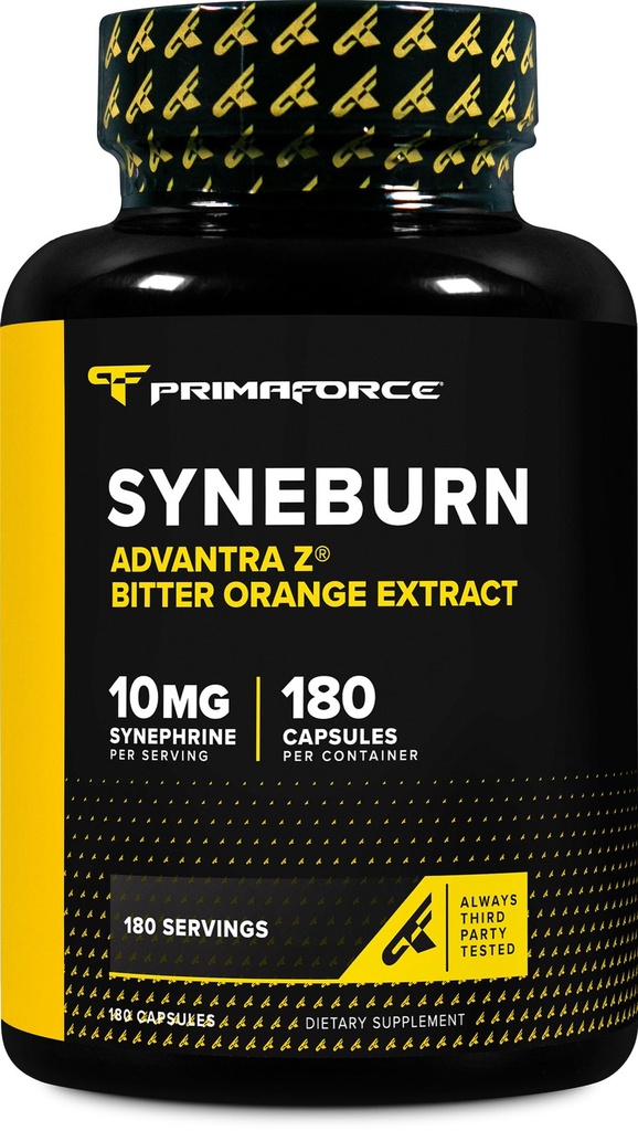 PrimaForce Syneburn Tamam, 180 Capsules - ADVANTRA Z'den Synephrine