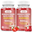 Magnezyum Glycinate Gummies 500 mg for Yetişkinler & Çocuklar Magnezyum Supplement with Vitamin B6-Doğal Calm Gummies-Calm Mood, Muscle & Sleep Support-Strawberry Flavor, 120 Gummies