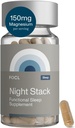 FOCL Restful Night Magnesium Sleep Supplement - Natural Sleep Aid, Melatonin Free, No Grogginiess, Calm - Magnesium Supplement for Restorative Sleeping with Ashwagandha - Vegan, Non GMO, Cruelty Free