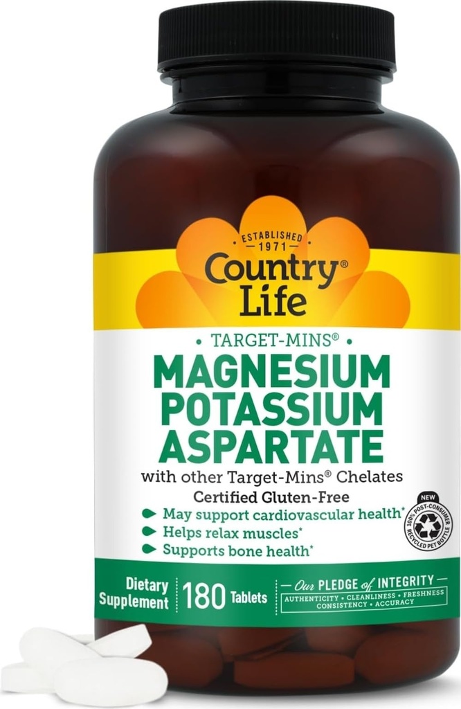 Ülke Hayat Magnezyum ve Pyum Eksi Kalp Sağlığı, Cardiovascular Destek, Immune System and Bone Health, Gluten-Free