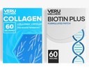 Veru Wellness Hair Skin Duo Nail Lifestyle Patches - Biotin Collagen - Self Prestige Time release Topical Patch, 8-10 Hours (60 Day Supply)