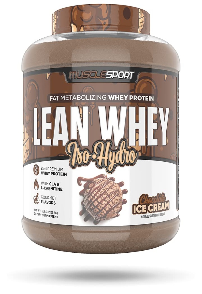 Kassport Lean Whey RevolutionTM Protein Toz - Whey proteini - Low Calorie, Low Carb, Low Fat, İnanılmaz Flavors - Scoop için 25g Protein - 5lb Buz Kremi