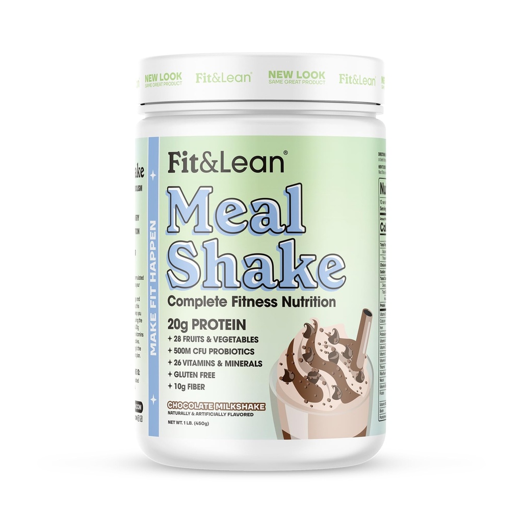Fit & Lean Meal Shake, Fat Yanma, Protein, Fiber, Probiyotikler, Çikolata, 1lb, 10 Konteyner İçeriyor