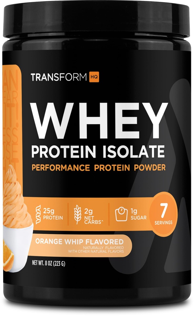 Dönüşüm Whey proteini (WPI) Orange Whip Flavored 7 Hizmet - Preformance Protein Toz Toz