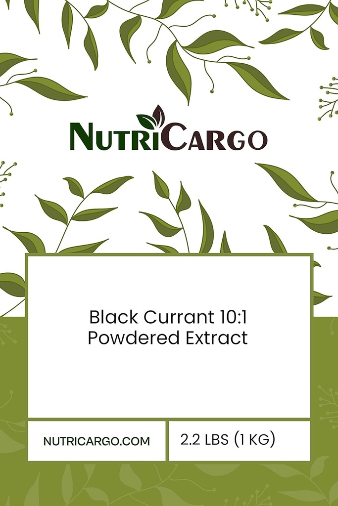 Black Currant 10:1 Tozlu Ekstraksiyon 2.2 LBS (1000 G)