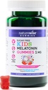 NatureWise Kids Melatonin 1 mg Sugar-Free Gummies for Children Ages 4 & Up - Non-Habit Forming Sleep Aid - Strawberry Flavored - Vegan, No Gluten, Non-GMO - 60 Count[2-Month Supply]
