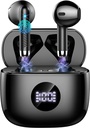 Kablosuz Earbuds, Bluetooth 5.4 Ear Buds LED Power Display Schneiders Bass Stereo, Bluetooth Earbuds in-Ear Gürültü Cancelling Mic, 40H Playback Mini Case IP7 Su Ürünleri Earphones for Android iOS