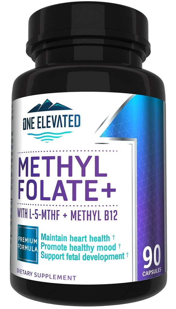Double Strength & Most Bioaktif Metil Folate! En yüksek Farmasötik Grade Mekobalamin (B12), Niacin, B1, B2 B6. Max Sonuçlar için Synergistically