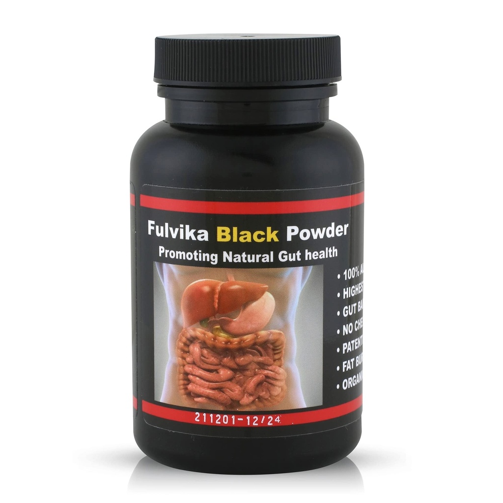 74+ Trace Mineral Toz Humic & Fulvic Acid (166 hizmet) (Flavorless) – Plant-Based, Vegan, Trace Minerals Supplement with Electrolytes & alkaline PH (Kosher) – Black Water – Fulvika Black Water – by Fulvika Black Water